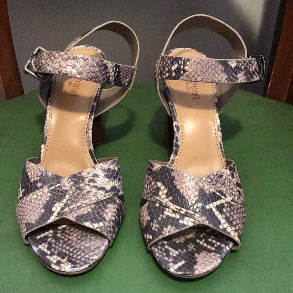 Snake Print Heels
